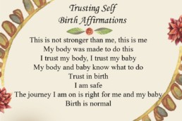 Words of affirmation to support women during labor, childbirth, birth